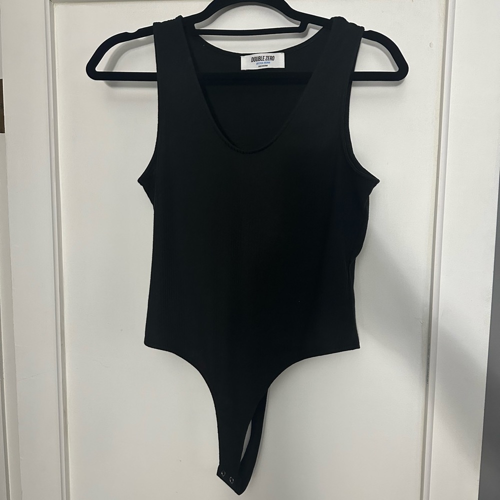 Black tank top body suit